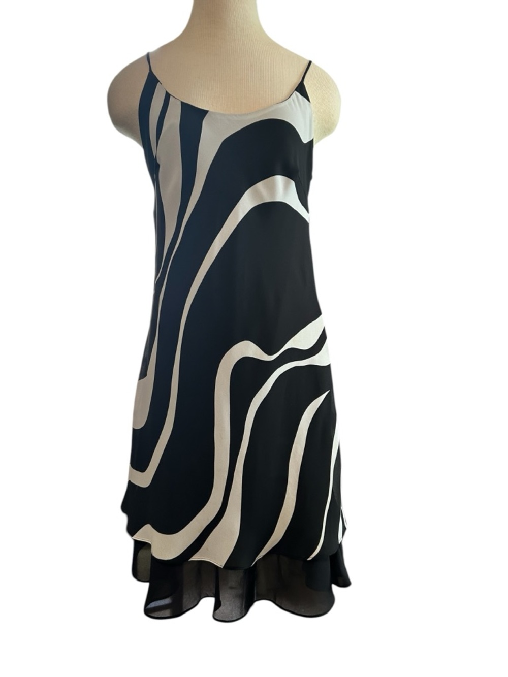 Top Star USA Black & White Zebra Print Flowy Slip Dress
XL Made in USA - Picture 3 of 9